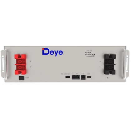 Panel frontal del equipo inversor de conexión a red Deye.