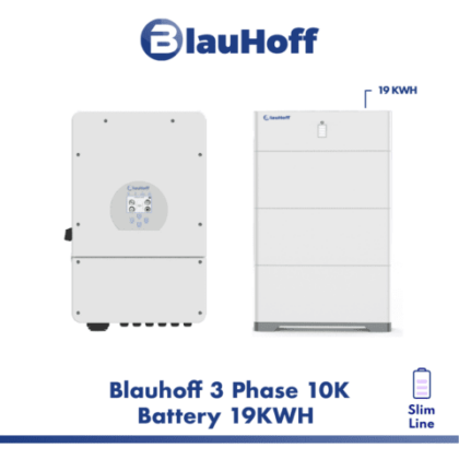 BlauHoff 3 faze 10K baterie solară 19KWH Slim Line