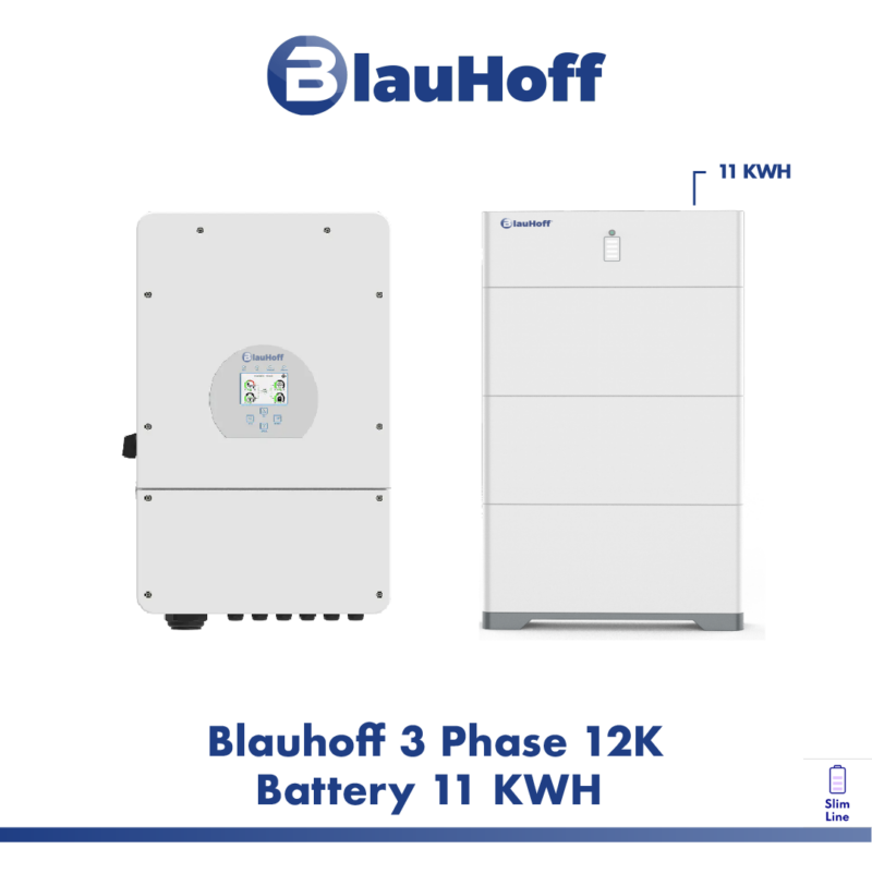 Blauhoff otthoni energiatároló rendszer, 11 kWh kapacitással.