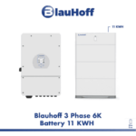 BlauHoff 3 Phase 6K Battery 11 KWH.