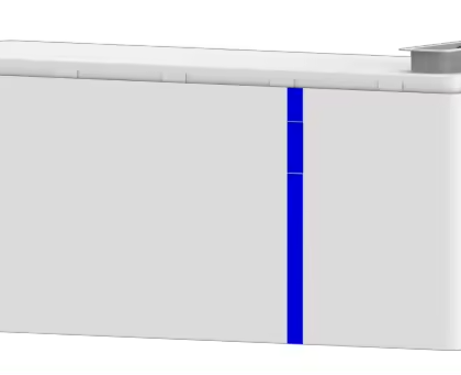 Industrial air handling unit on white background.